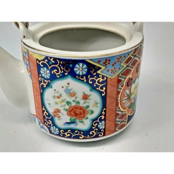 Miyako Imari Ware Hand Crafted PorcelainTea Pot - Signed - Picture 10 of 11